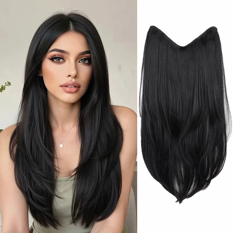 22 Inch Seamless U-Shape Curly Hair Extensions