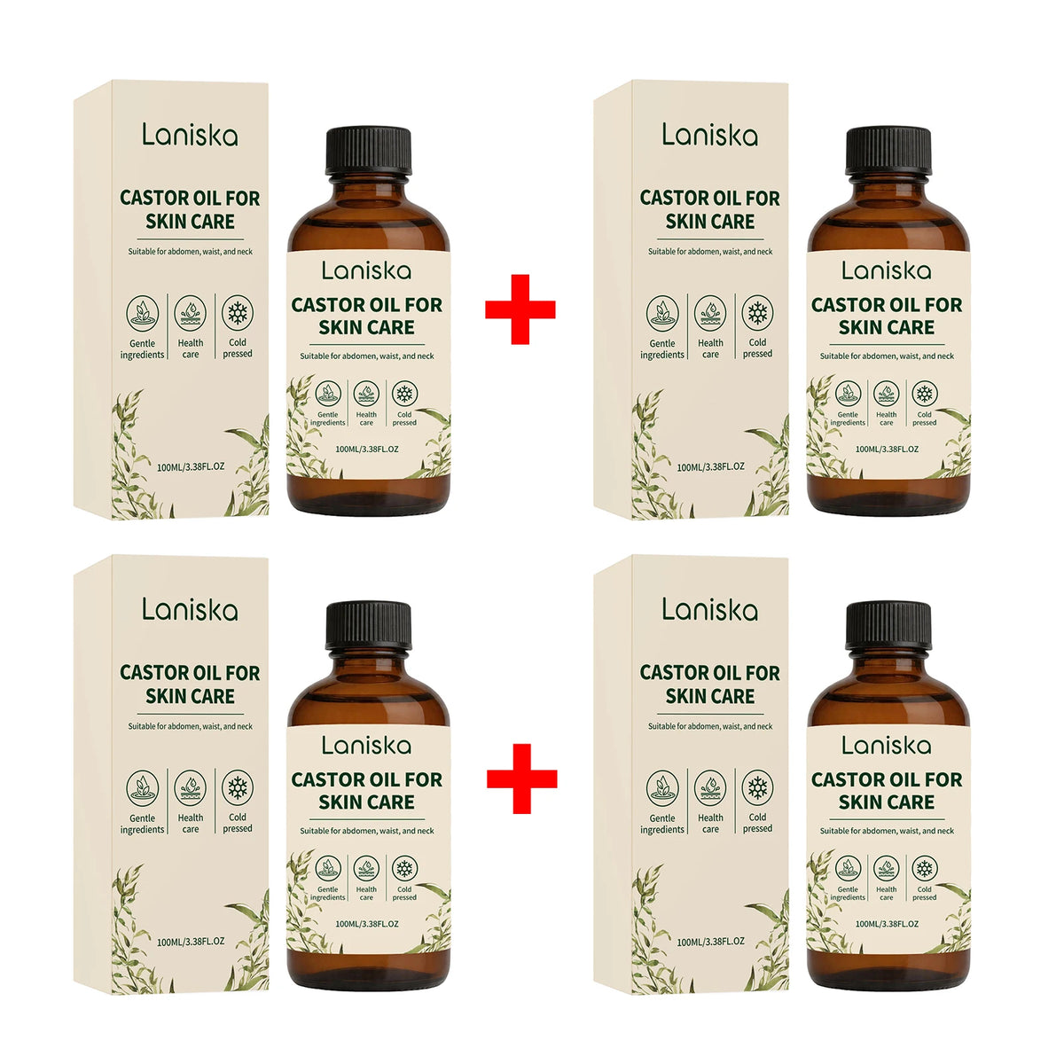 Cold Pressed Castor Oil for Skin Hydration and Body Massage