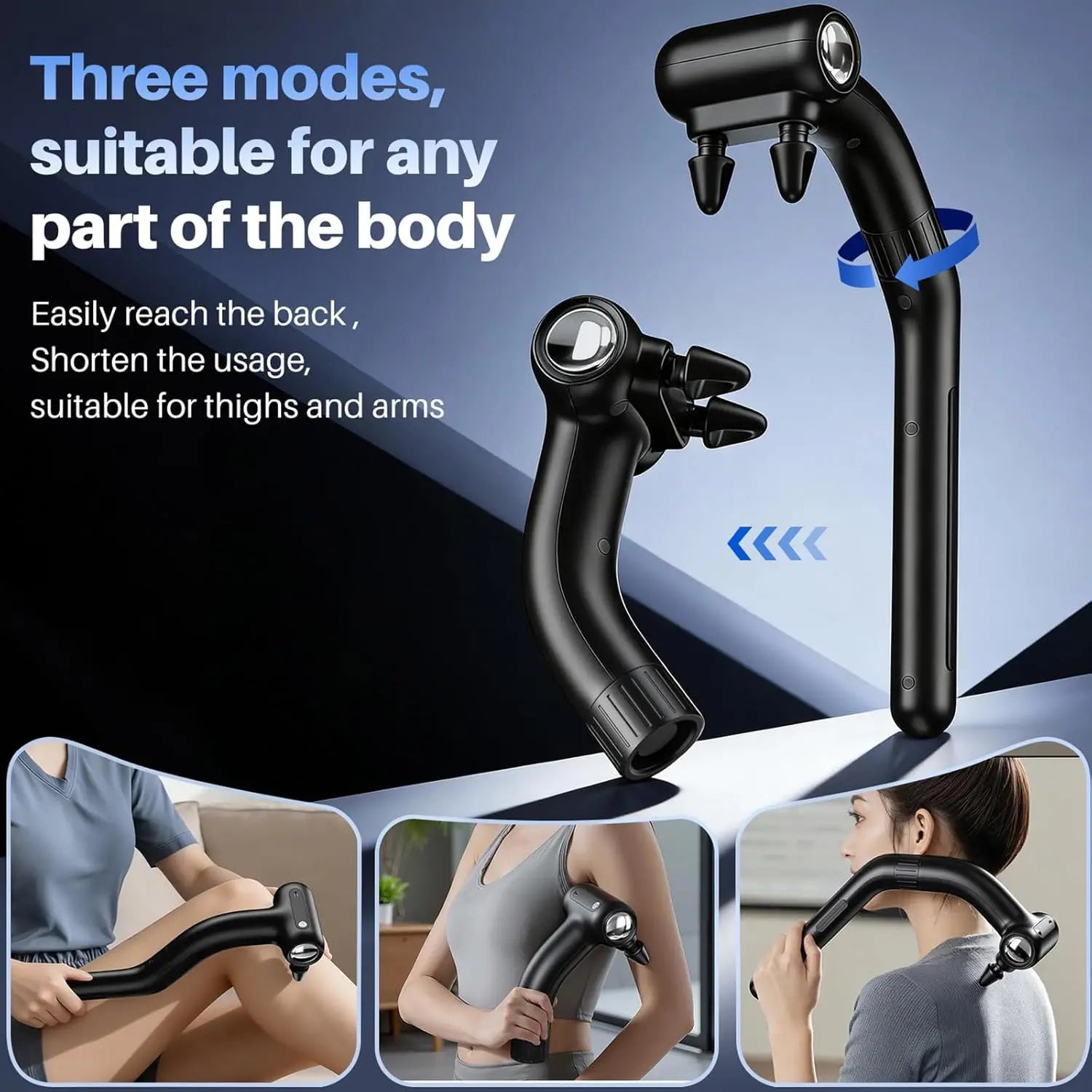 Dual Head Percussion Massage Gun for Full Body Muscle Relief - 3