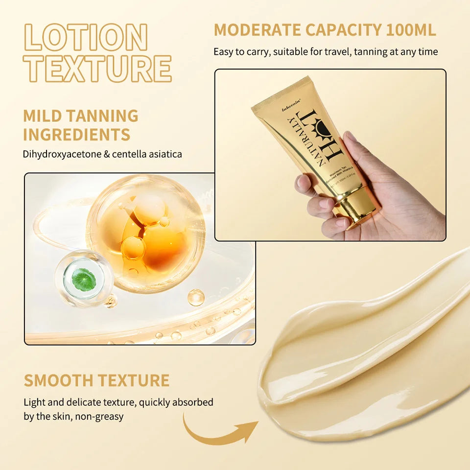 Naturally Hot Body Tanning Cream for a Long-Lasting Sun-Kissed Glow