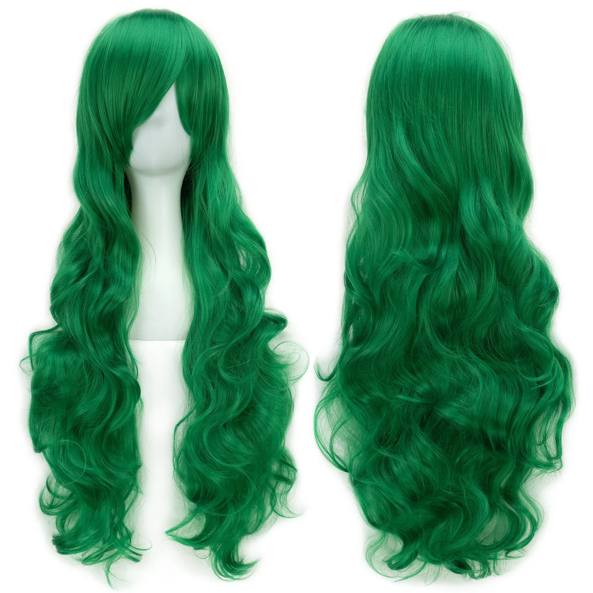Long Curly Heat-Resistant Synthetic Cosplay Wig for Costume Parties - 43