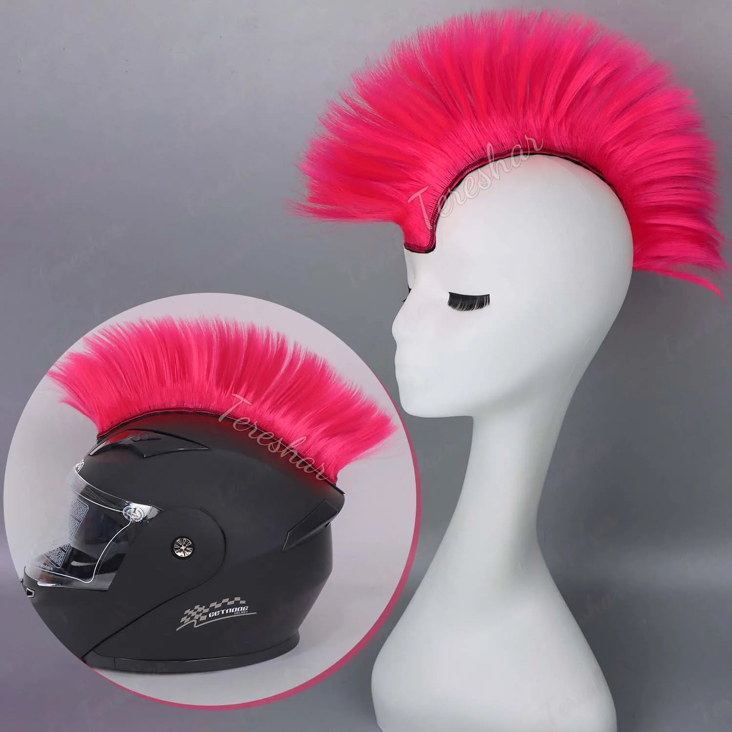 Colorful Mohawk Wig for Cosplay Costume Parties and Crazy Hair Days - 10