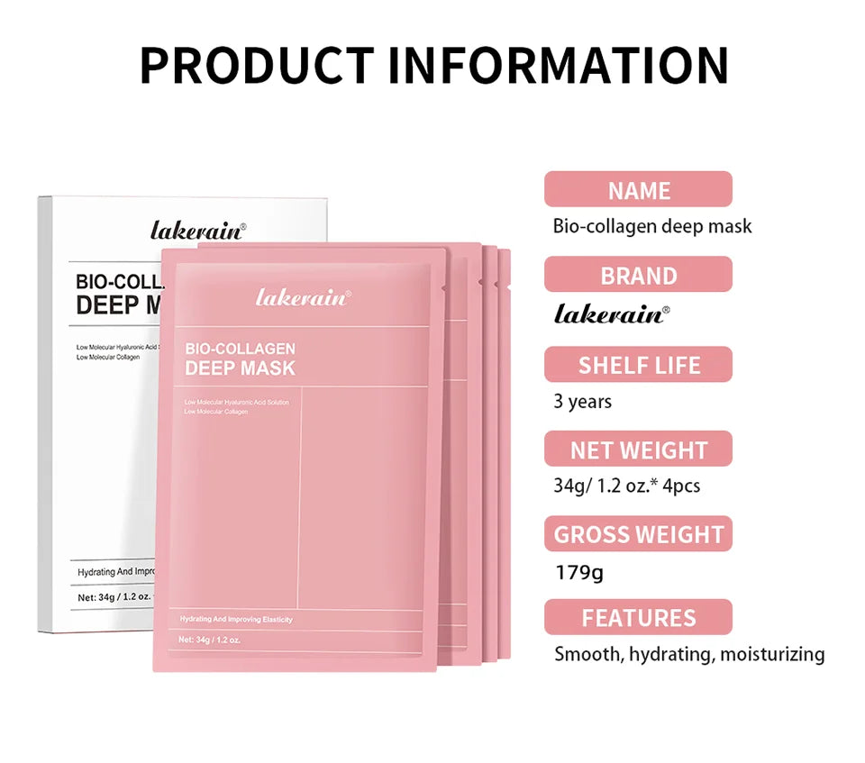 Bio-Collagen Deep Hydrating Face Mask for Pore Tightening and Glow - 15