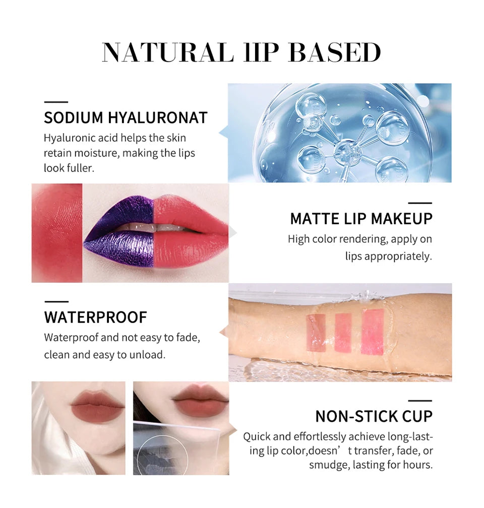 Long-Lasting Peel-Off Lip Stain for Waterproof Smudge-Proof Color - 14