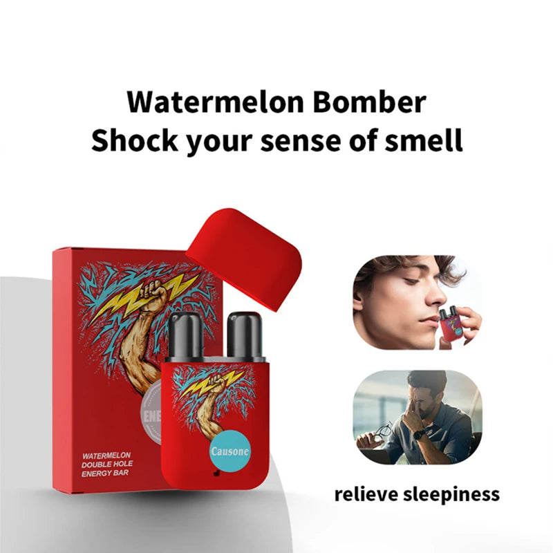 Double Hole Nasal Aromatherapy Inhaler for Refreshing Energy and Focus