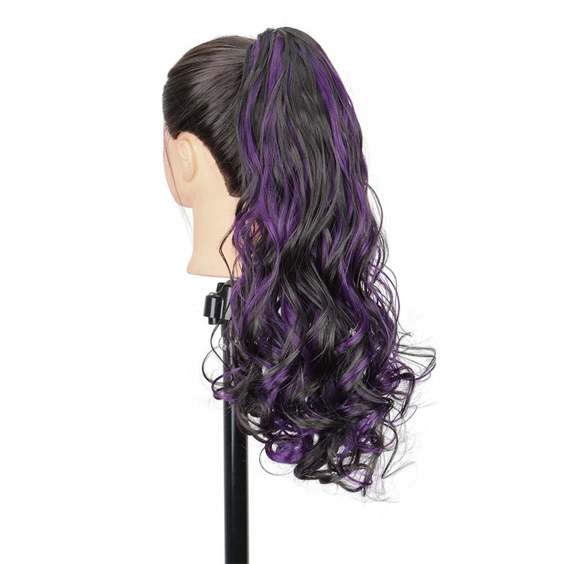 20-Inch Curly Claw Clip Ponytail Extension - 8