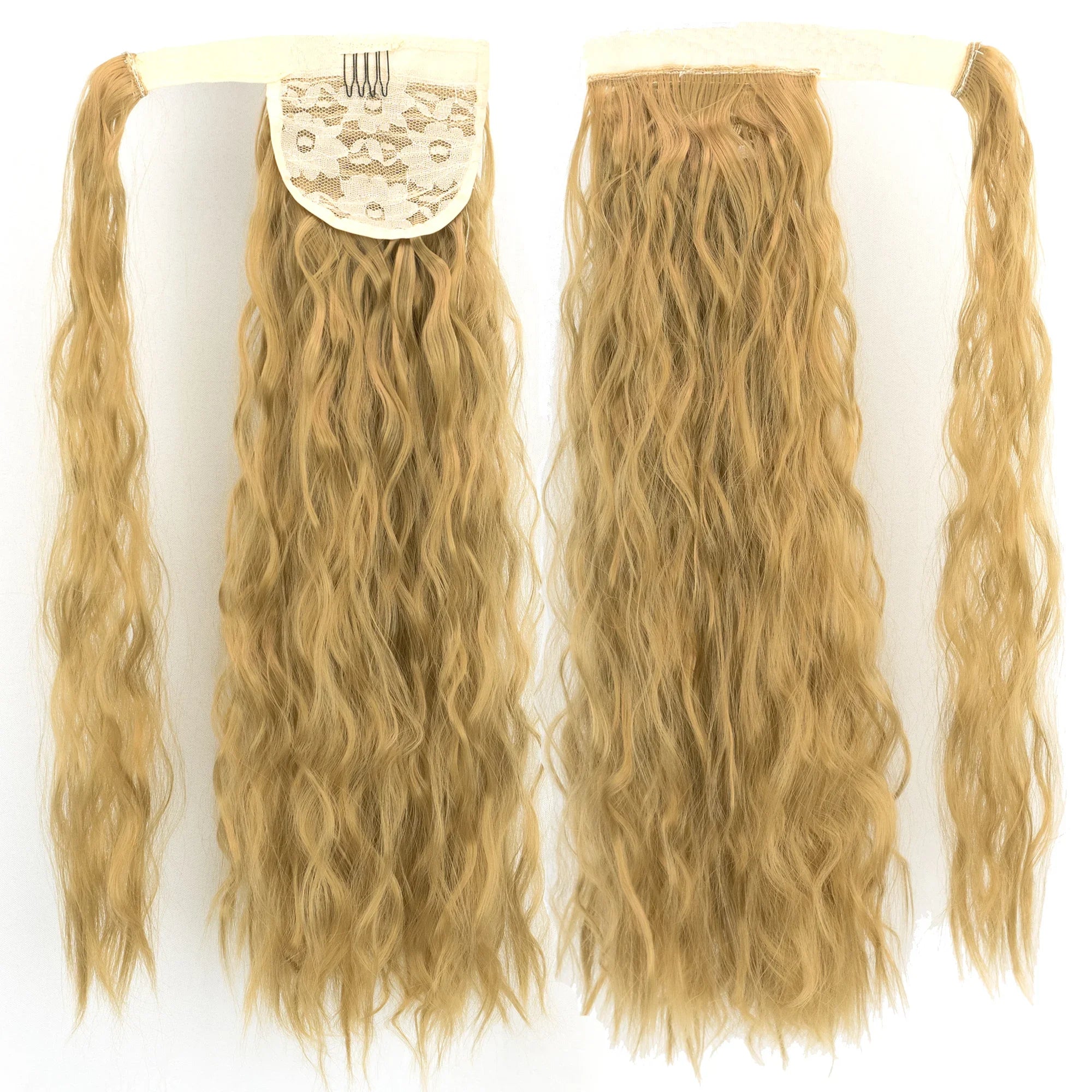 Long Kinky Curly Wrap Around Ponytail Extension for Instant Volume - 7