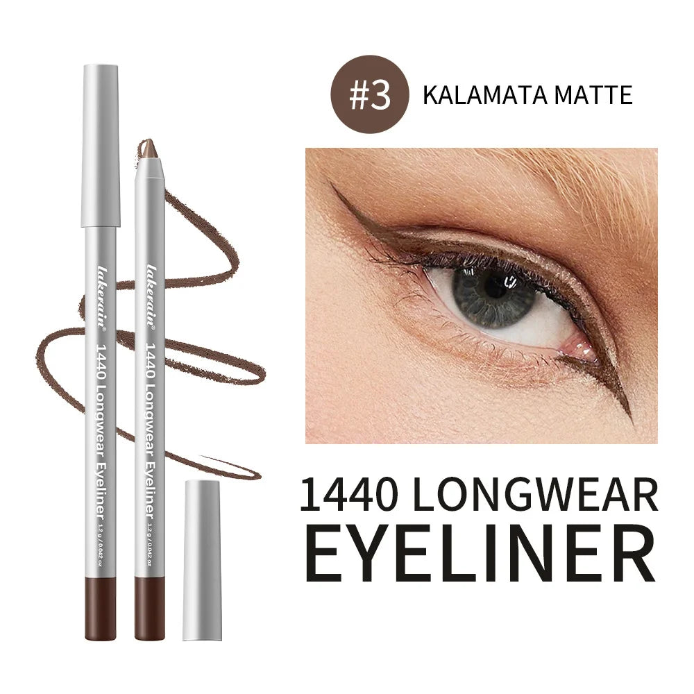 Waterproof Long-Lasting Eyeliner Pencil for Precise Smokey Eye Makeup - 24