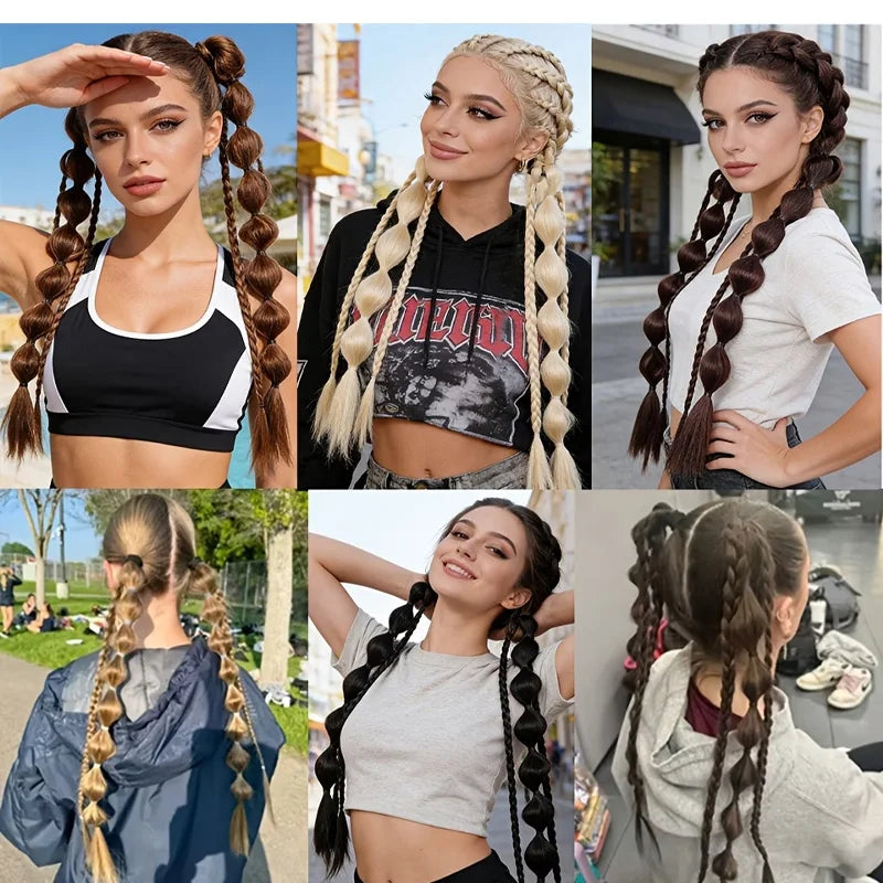 Bubble Braid Ponytail Hair Extension for Instant Volume - 5