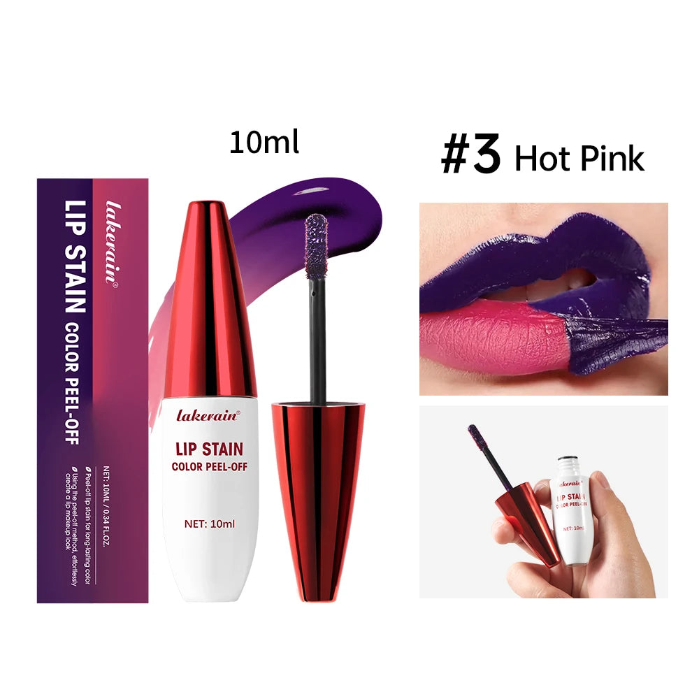 Long-Lasting Waterproof Peel-Off Lip Stain Tint for All-Day Wear - 38