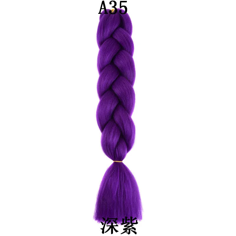 24-Inch Synthetic Jumbo Braiding Hair Extensions - 21