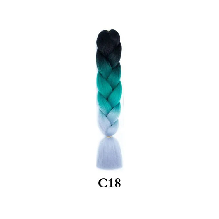 24-Inch Synthetic Jumbo Braiding Hair Extensions for Twist Crochet Braids