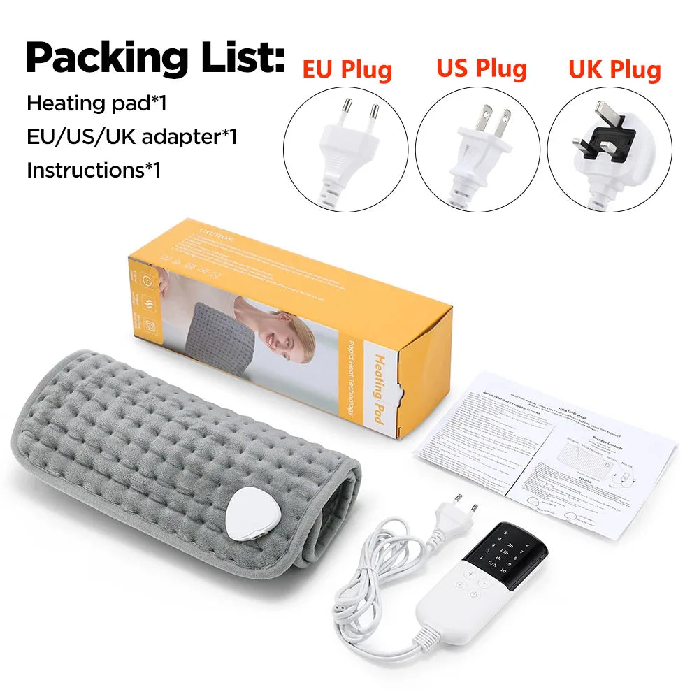 Electric Heating Pad for Back Pain and Muscle Relief with Auto Shut Off