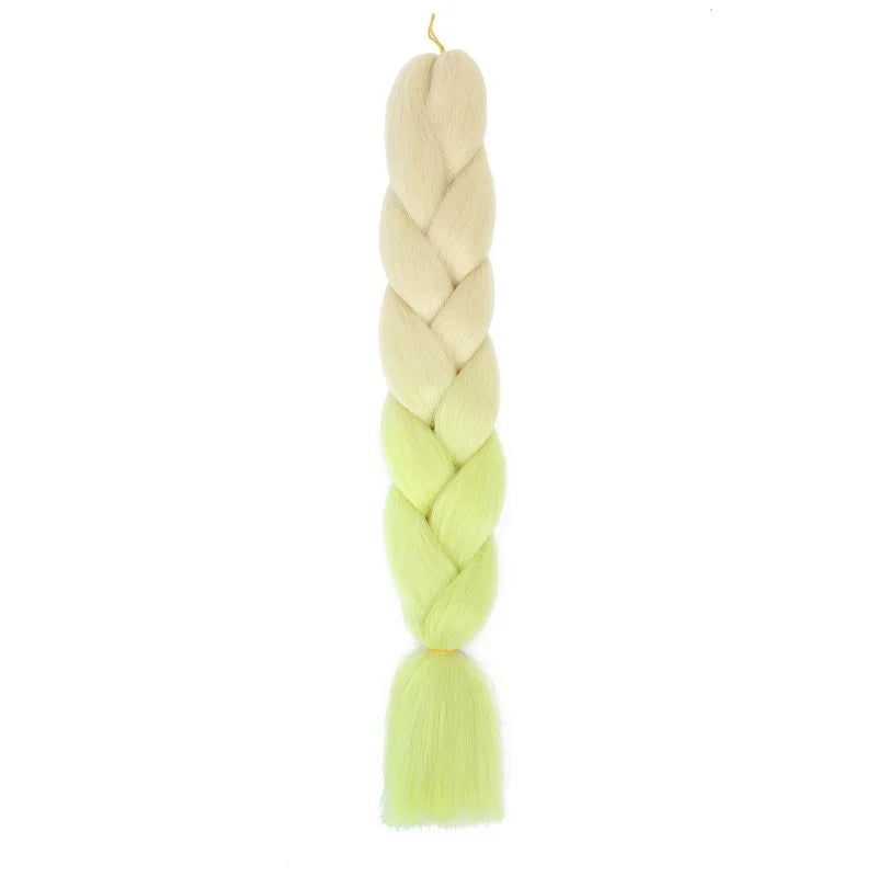 24-Inch Long Colorful Ombre Braiding Hair Extensions