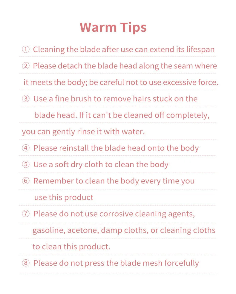 Electric Painless Hair Removal Shaver for Women's Body and Face - 18