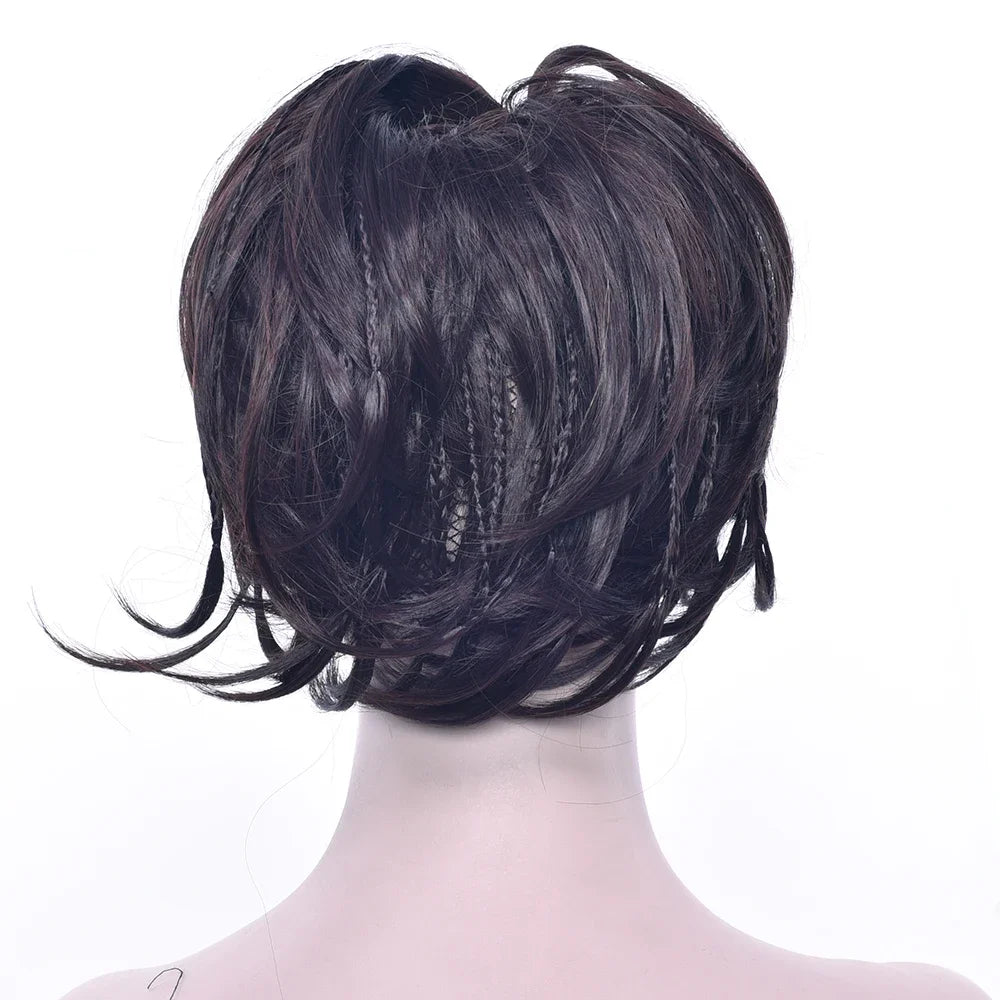 Messy Braided Bun Hair Scrunchie for Quick Elegant Hairstyles