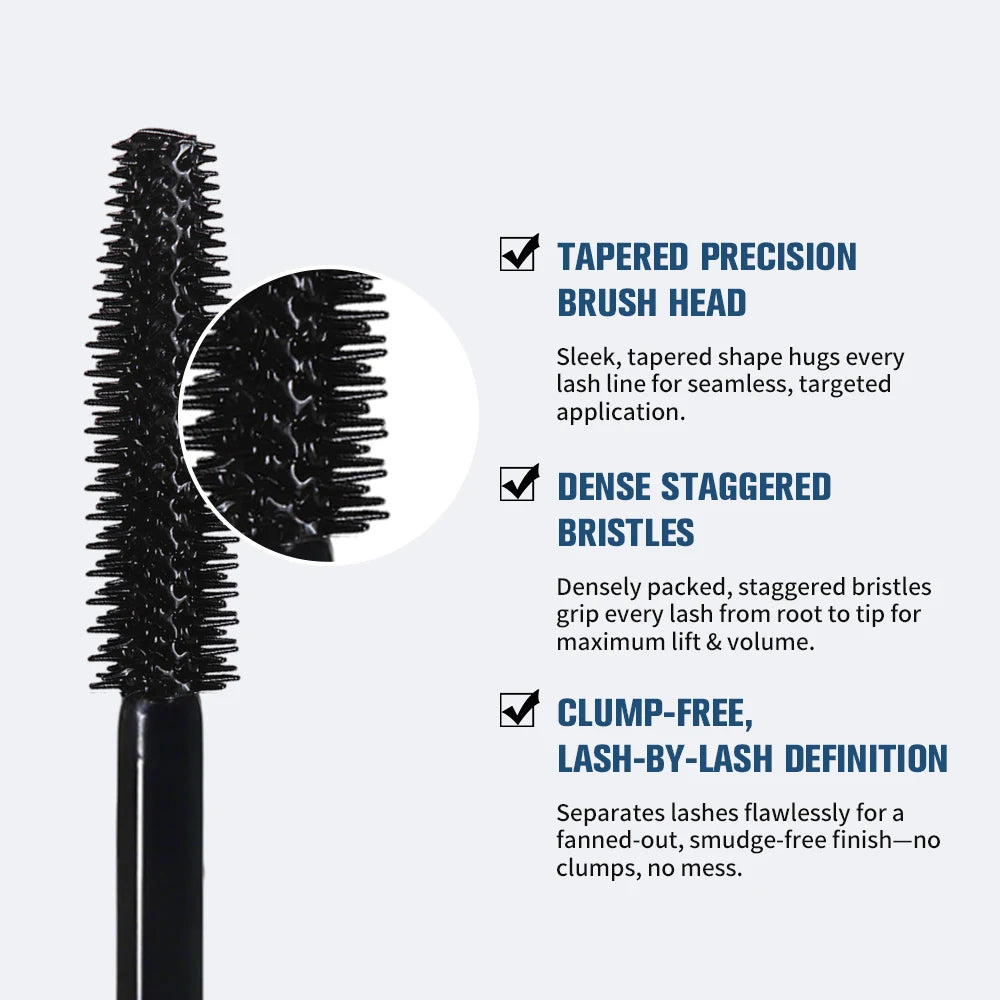 Water-Resistant Lengthening and Volumizing Mascara for Full Natural Lashes - 5
