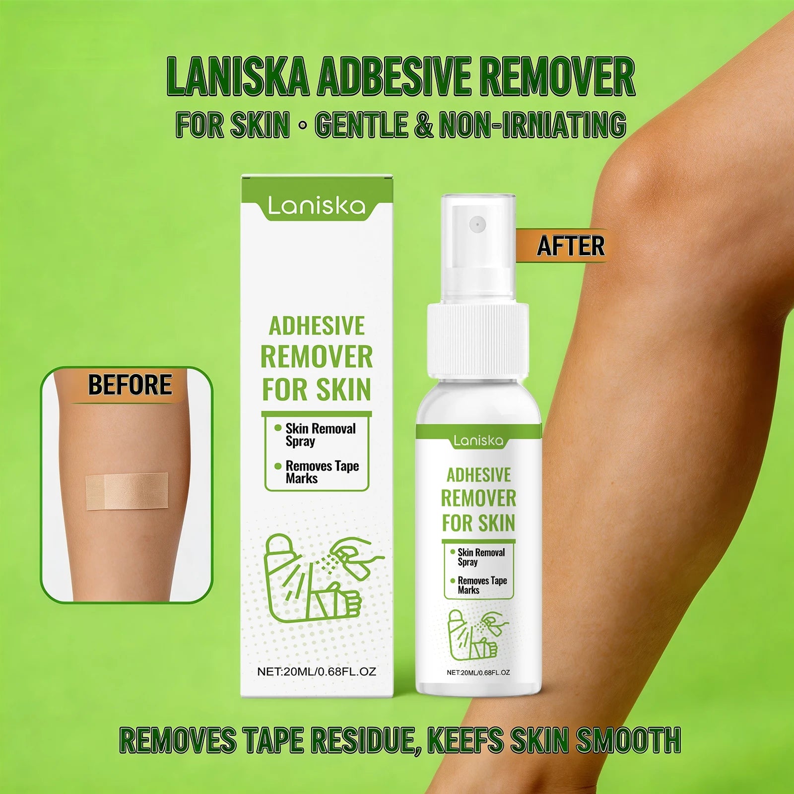 Gentle Adhesive Remover Spray for Skin and Tape Residue - 2