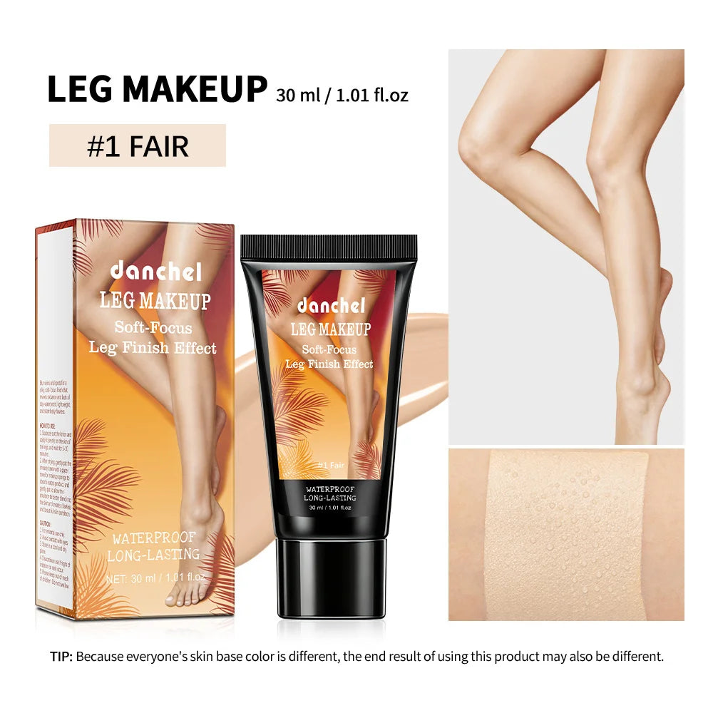 Waterproof Body Foundation for Concealing Scars and Tattoos on Legs