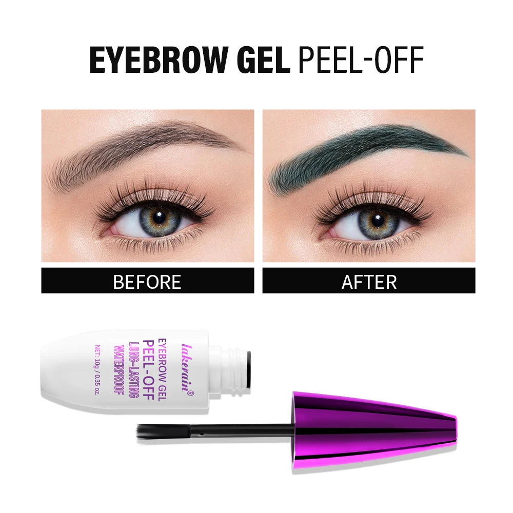 Long-Lasting Waterproof Peel-Off Eyebrow Tint Gel for Defined Brows - 4