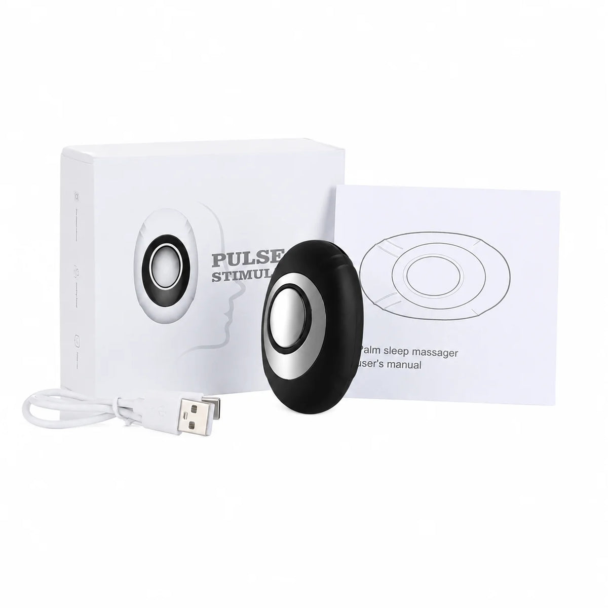 Handheld Micro-Current Sleep Aid Device for Anxiety and Stress Relief
