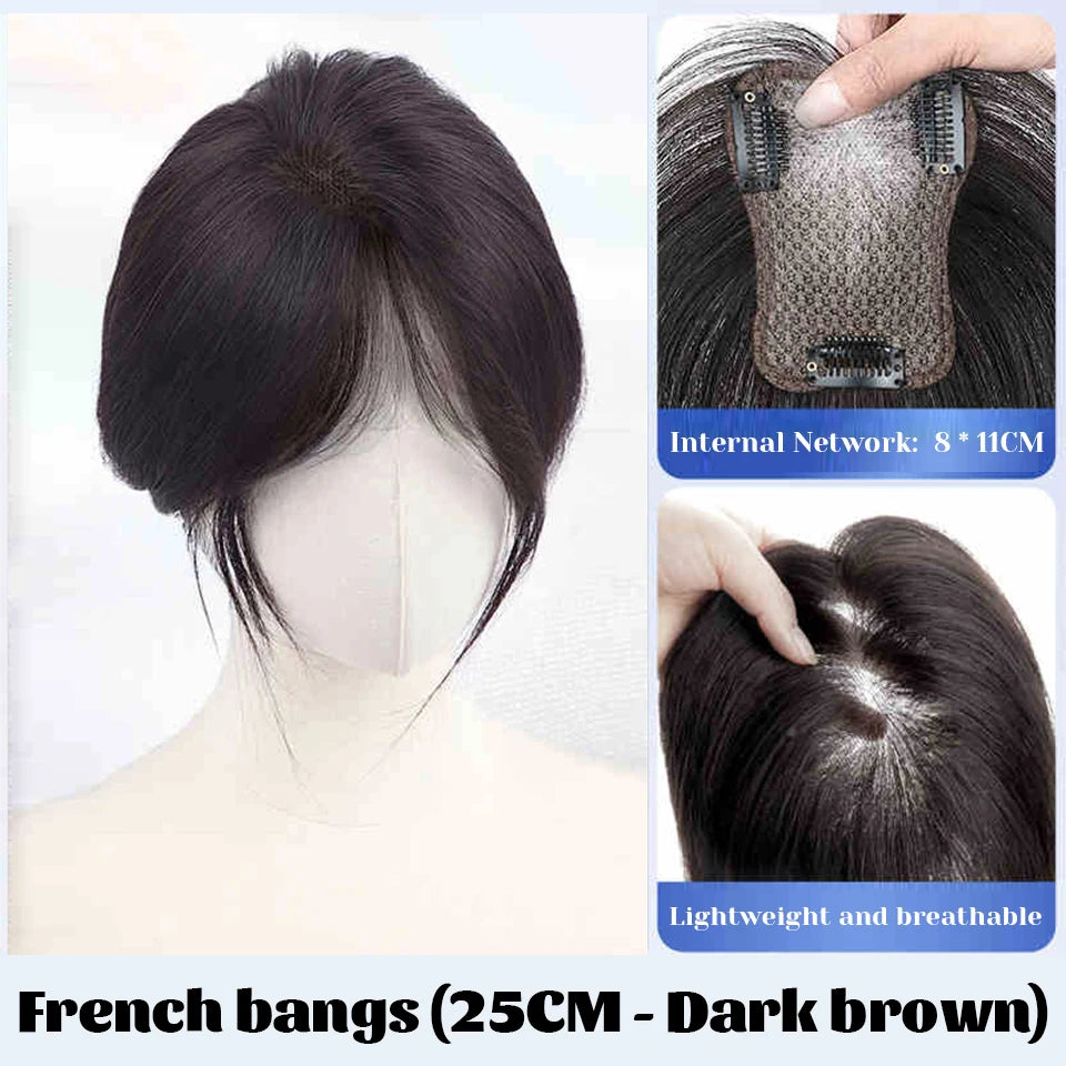 Clip-In Middle Part Fringe Hair Extension for Instant Volume