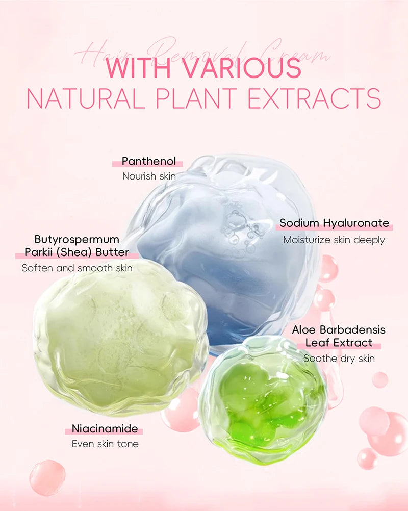 Painless Gentle Hair Removal Cream for Face and Body - 12
