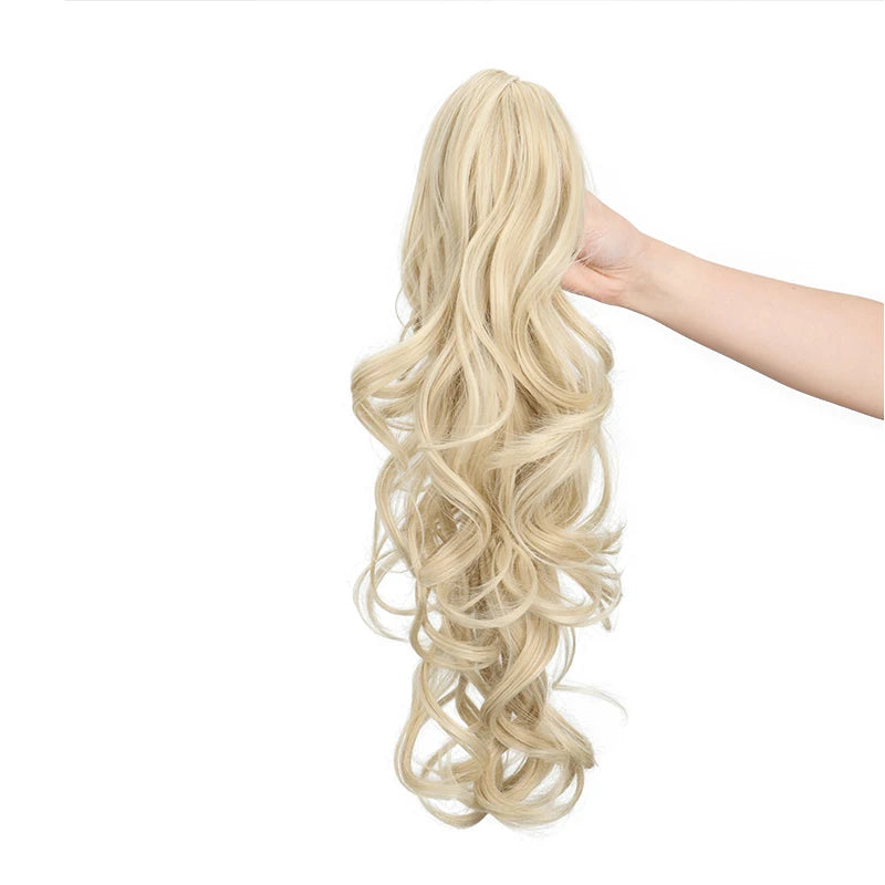 16-Inch Wavy Curly Claw Ponytail Extension for Instant Volume - 15