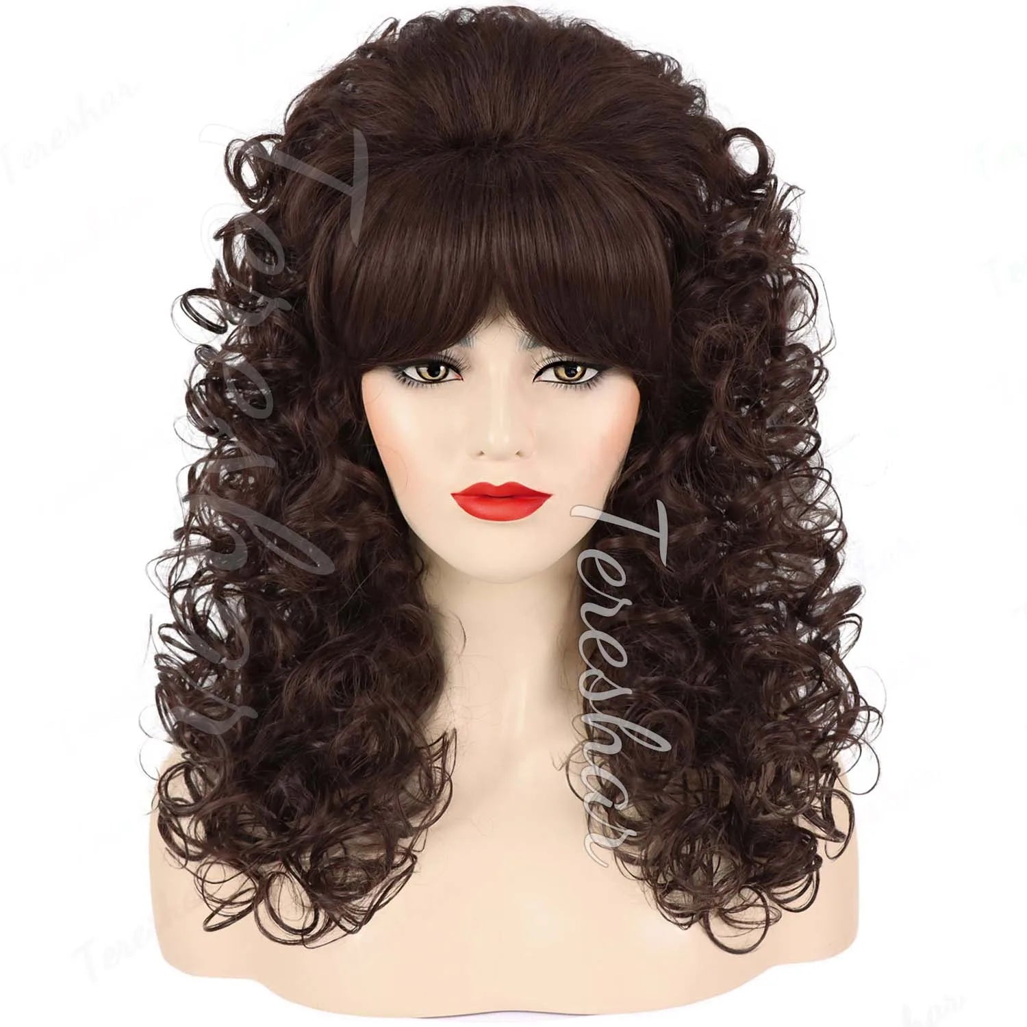Retro Beehive Curly Wig for 60s 70s Disco Parties and Costume Cosplay - 15