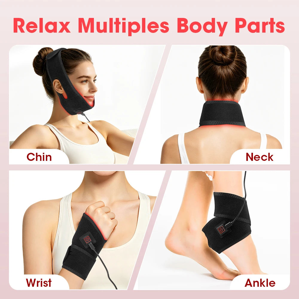 Red and Infrared Light Therapy Wrap for Targeted Face and Body Recovery