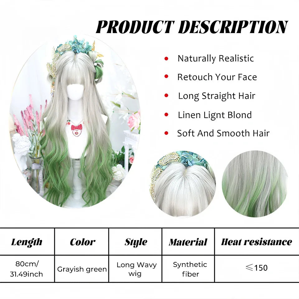 Lolita Harajuku Cosplay Wig with Hairbun Ponytails - 15