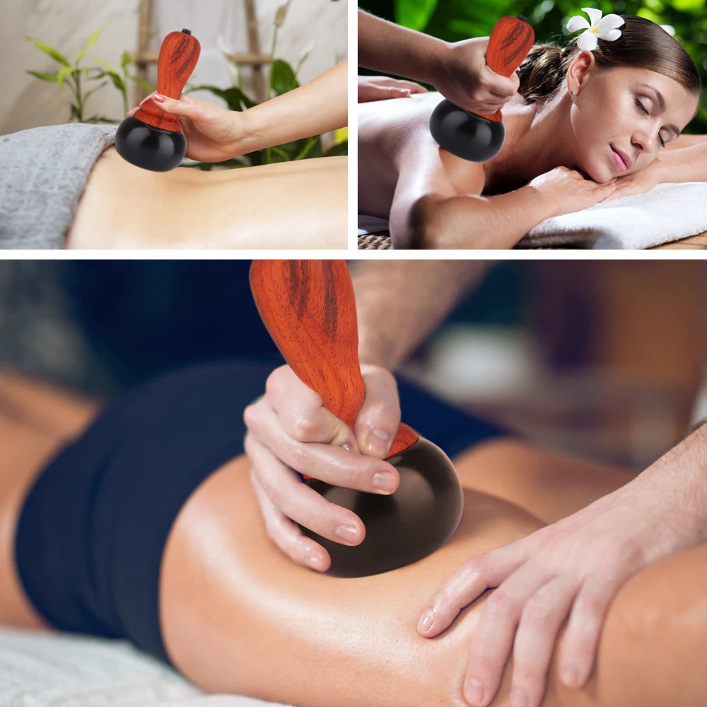 Electric Heated Bian Stone Massage Ball for Full Body Pain Relief - 12