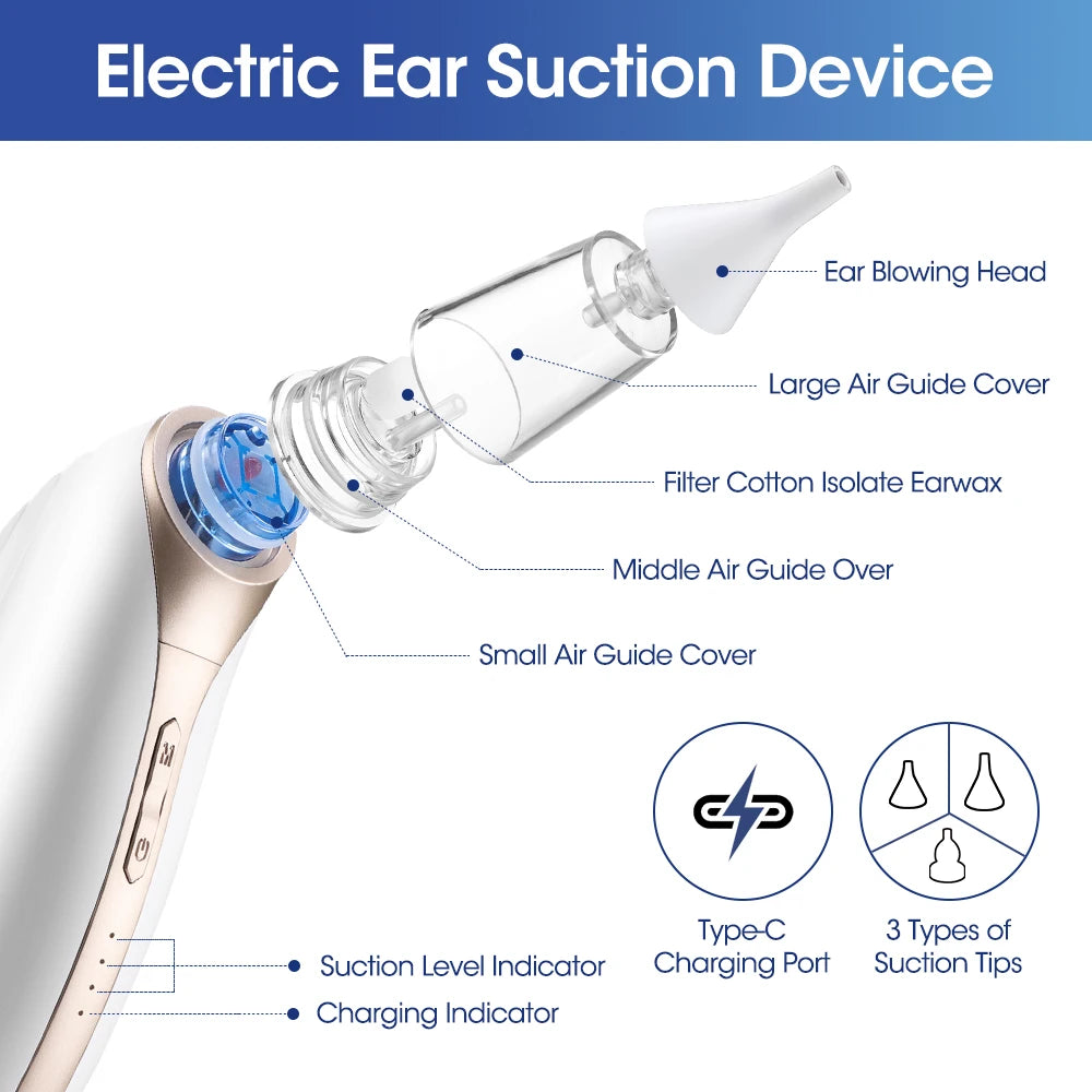Intelligent Electric Earwax Vacuum Removal Tool for Gentle Ear Cleaning - 12