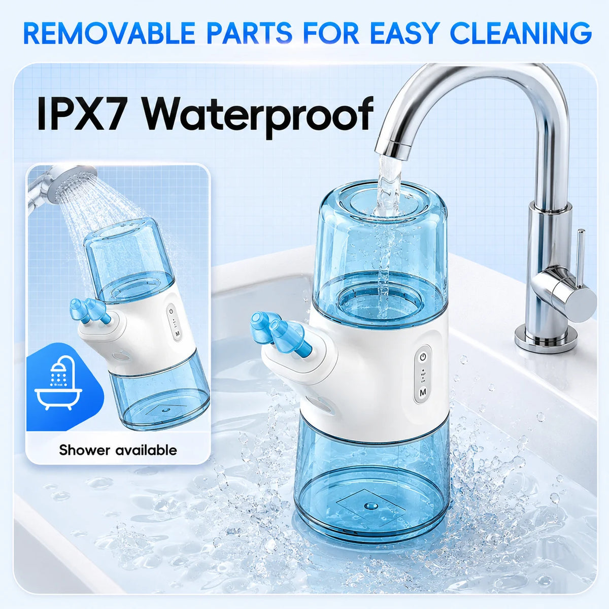 Portable Electric Nasal Irrigator for Sinus Relief and Daily Nasal Care