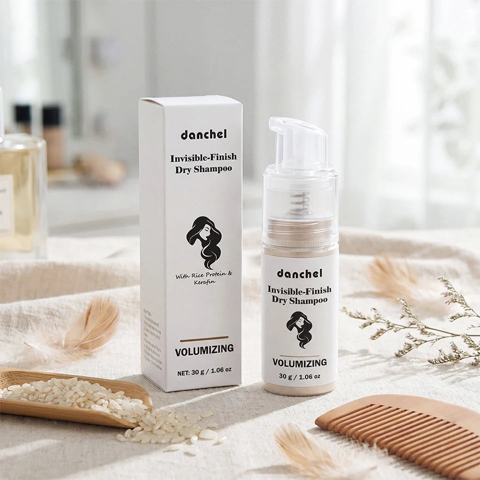 Invisible Dry Shampoo Powder for Instant Volume and Oil Absorption
