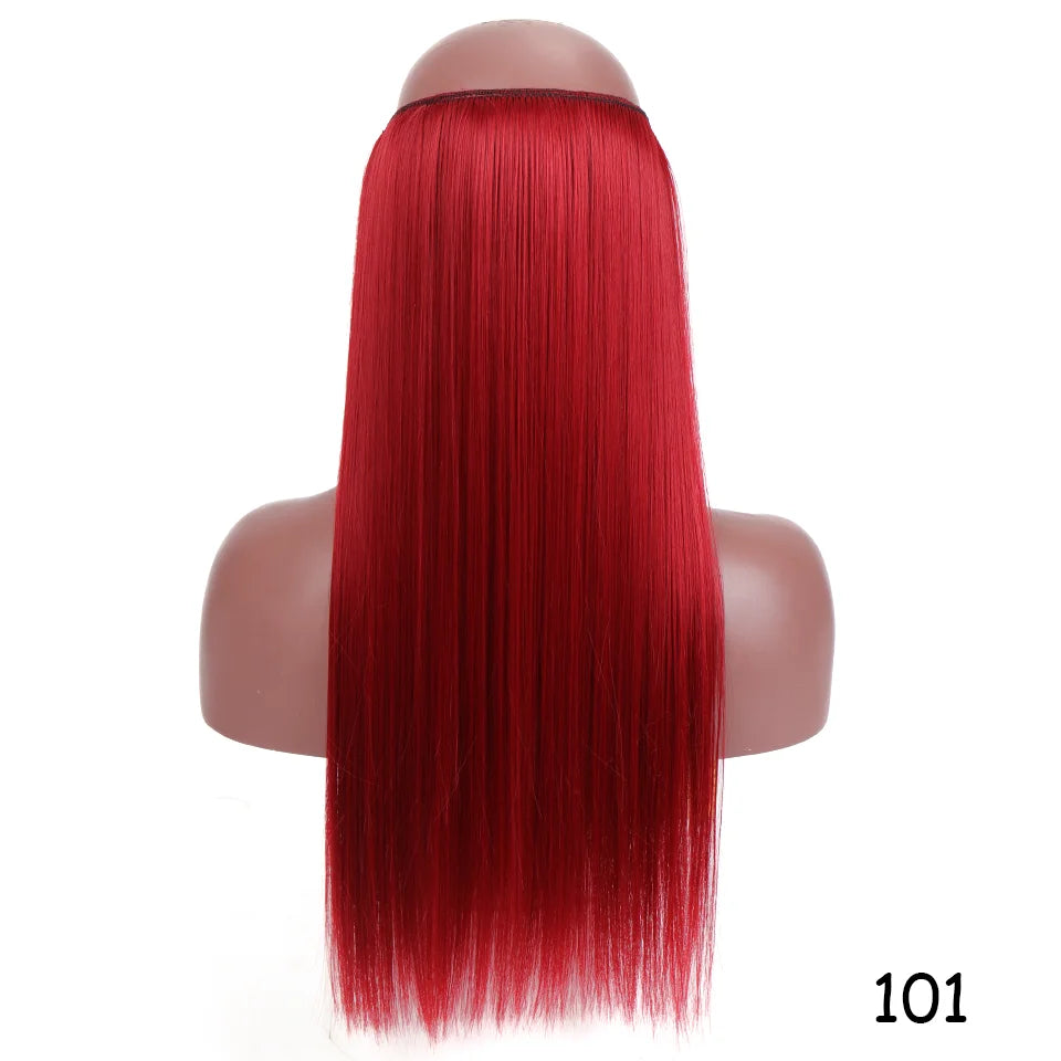22-Inch Invisible Wire Hair Extensions for Instant Length