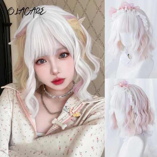 Short Natural Wave Cosplay Wig for Daily Wear