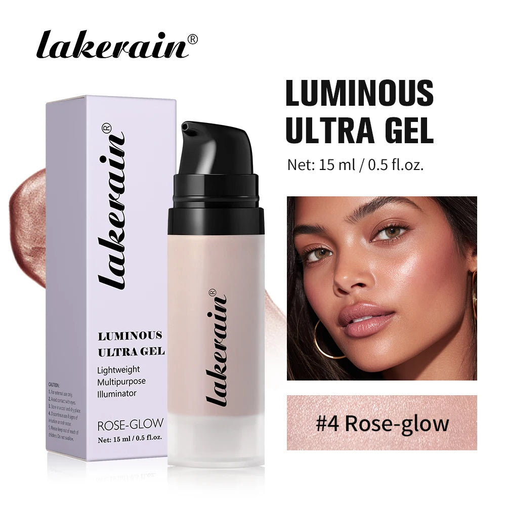 Luminous Water-Based Gel Highlighter for Radiant Dewy Skin - 22