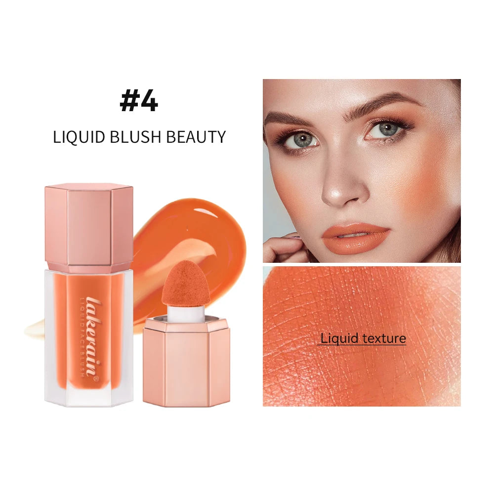 Waterproof Liquid Blush with Built-in Applicator for Natural Matte Finish - 21
