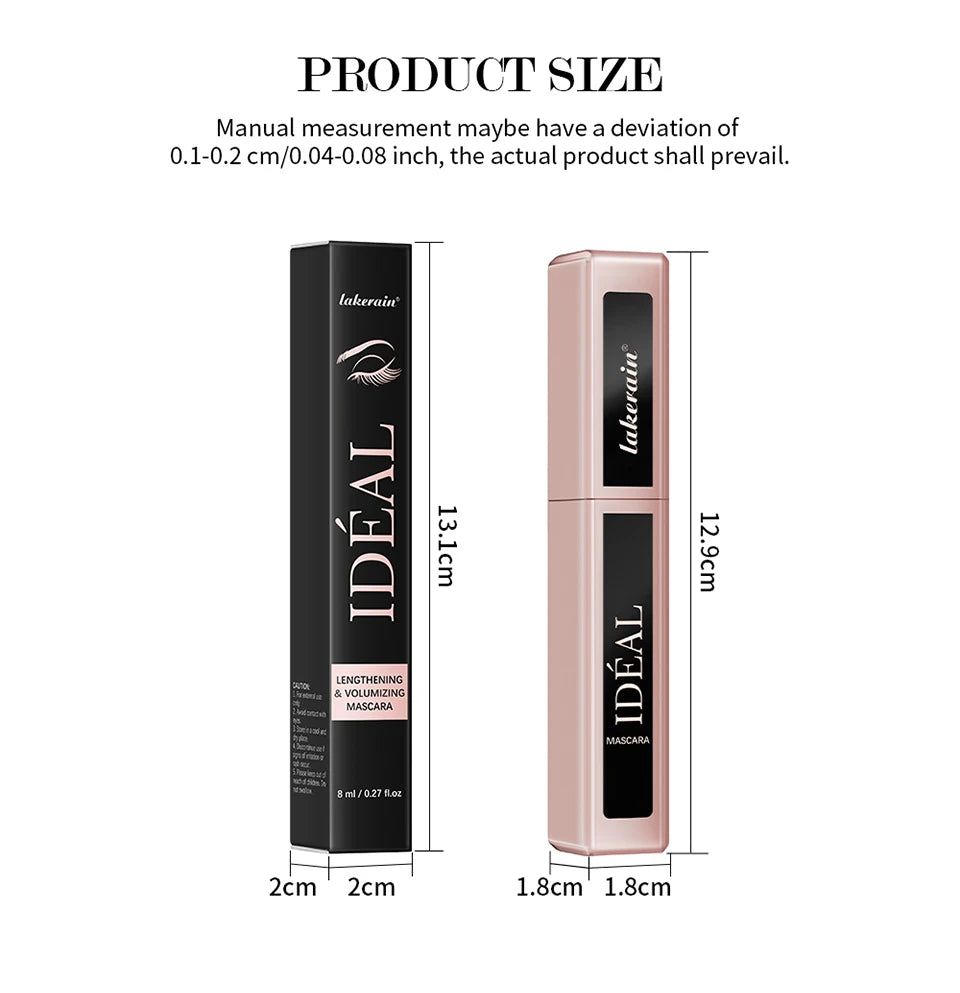 Waterproof Lengthening and Volumizing Mascara for Long Lasting Defined Lashes