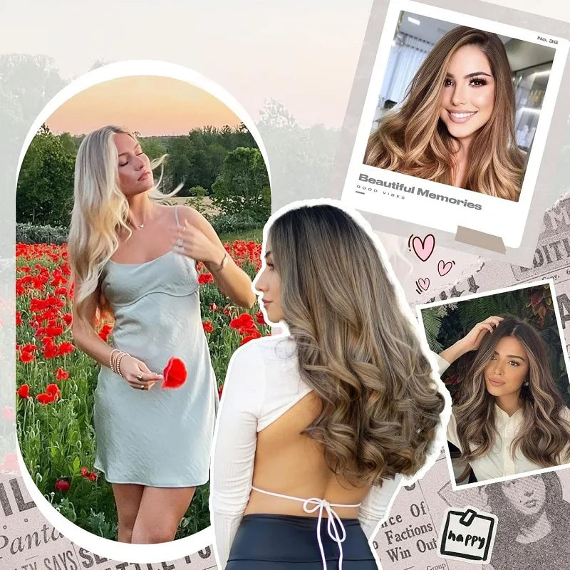 14-Inch Curly Clip-In Hair Extensions for Instant Volume - 11