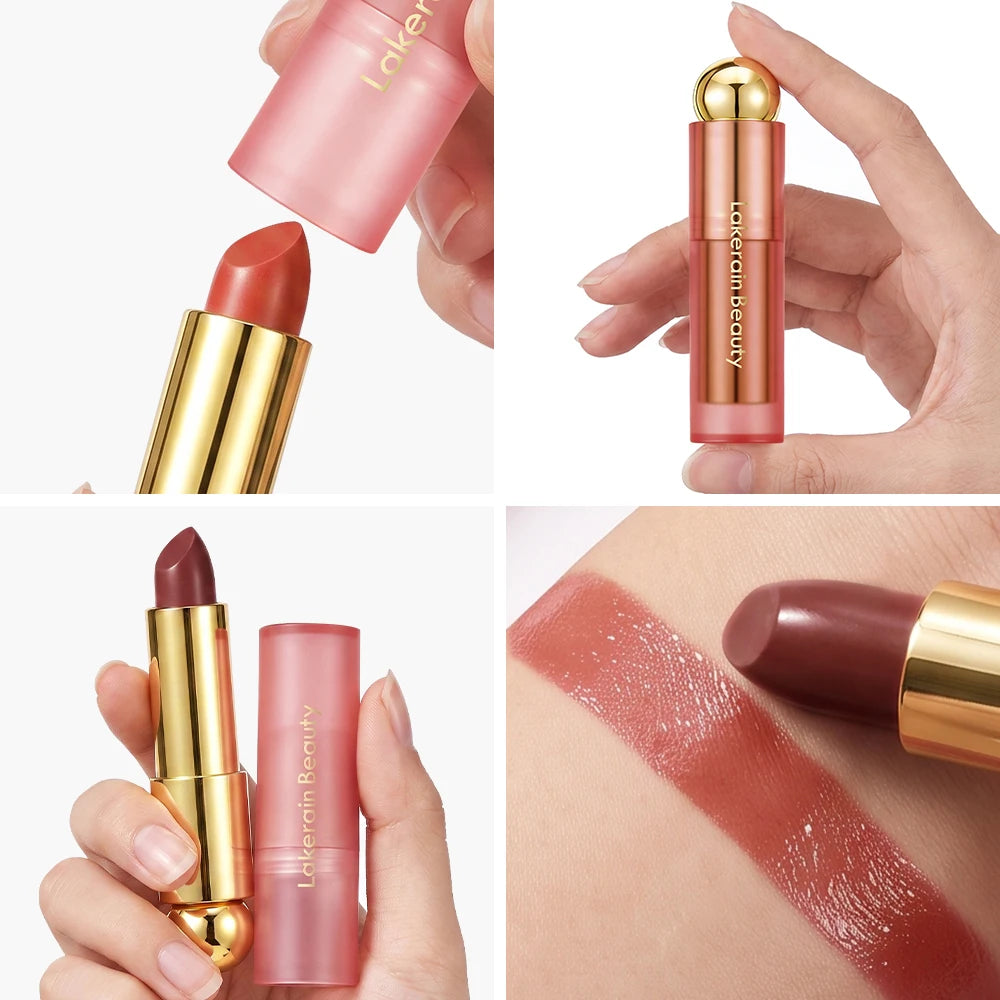 3-in-1 Tinted Moisturizing Lip Oil Stick for Glossy Plump Lips