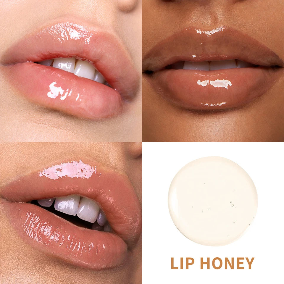 Honey and Chocolate Moisturizing Lip Gloss Set for Hydrated Lips - 12