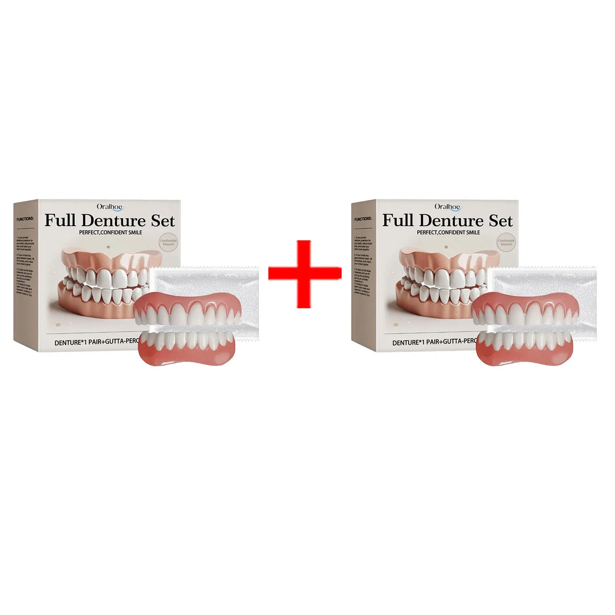 Temporary Silicone Denture Set for Instant Teeth Repair and Smile Makeover