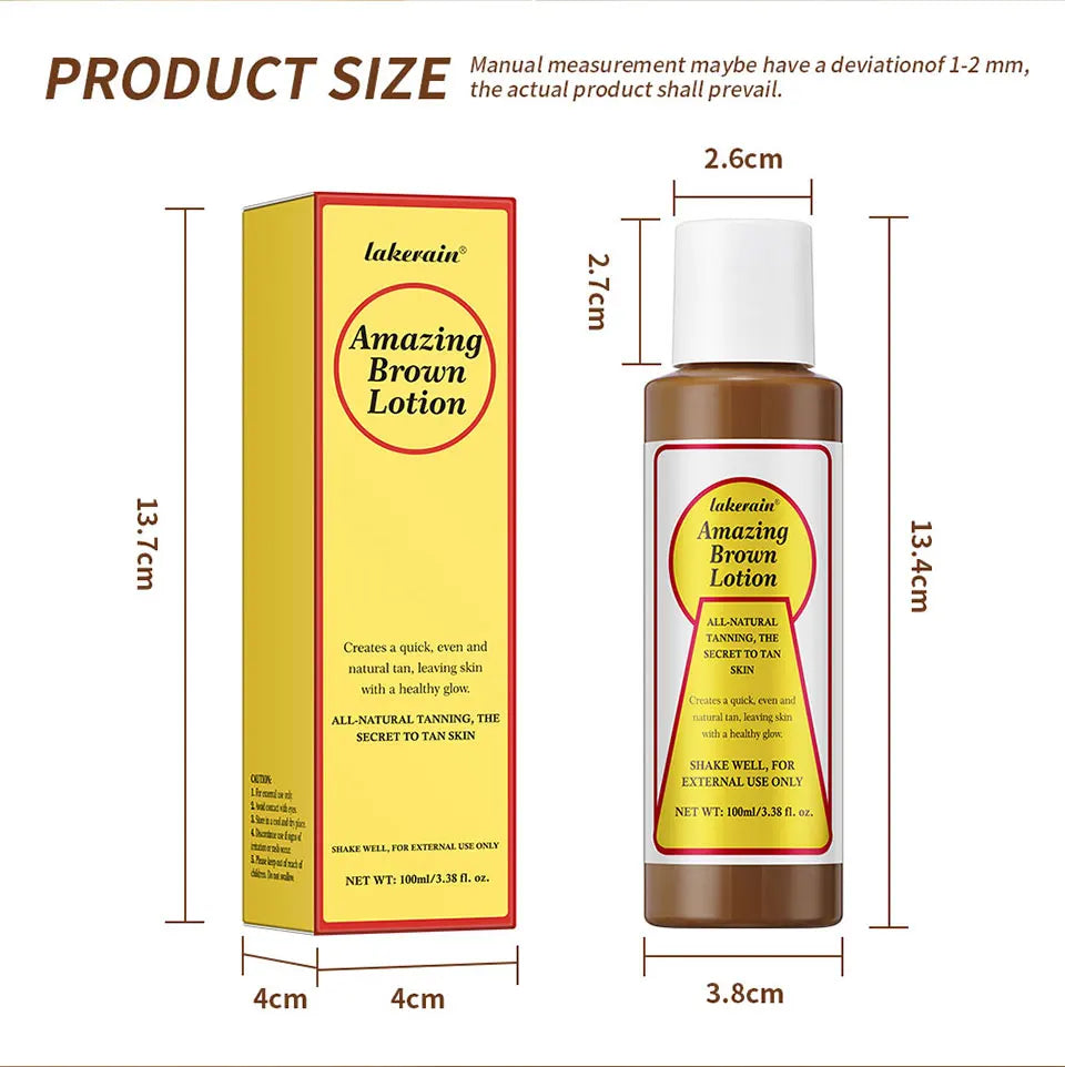 Sunless Tanning Body Lotion for a Deep Natural Bronze Glow