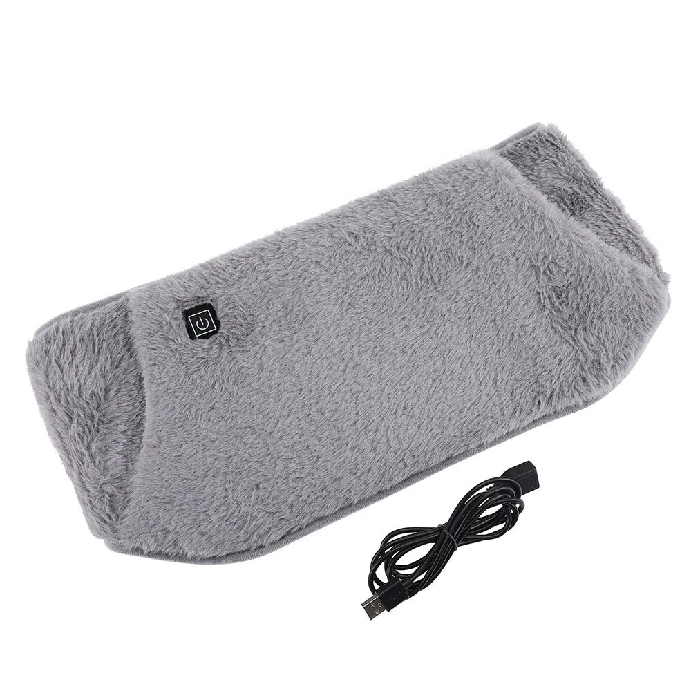 USB Electric Graphene Heated Waist Belt with Hand Warmer Pocket - 18