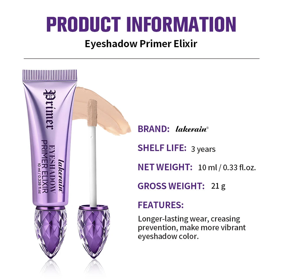 Smoothing Eyeshadow Primer for Long-Lasting Crease-Proof Makeup Wear