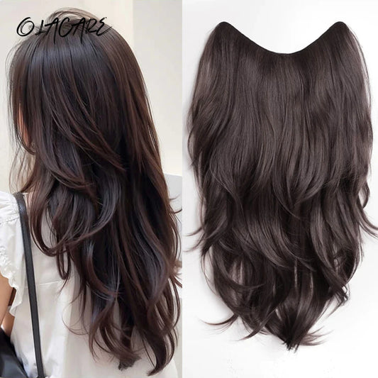 20-Inch Wavy Clip-In Hair Extensions for Instant Volume