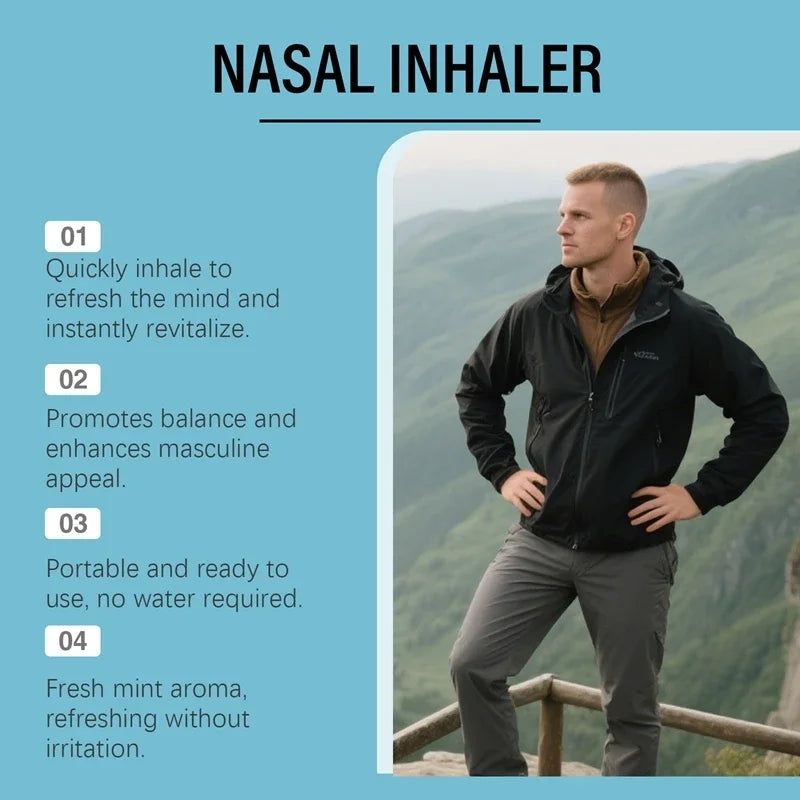 Energy and Charisma Nasal Inhaler for Men Daily Vitality Support - 2