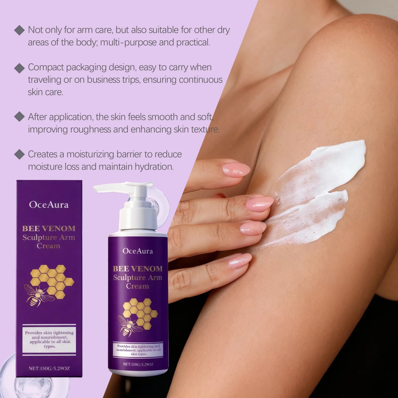 Bee Venom Sculpting and Firming Arm Cream for Sagging Skin - 11